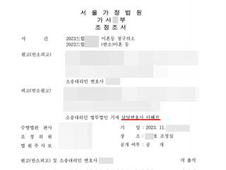 [이혼조정] 원하는대로 재산분할 받고 이혼 조정에 성공